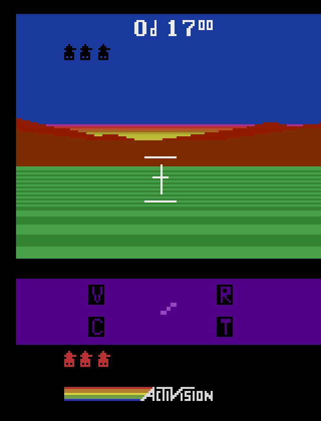 画面来自 Robot Tank（Atari）